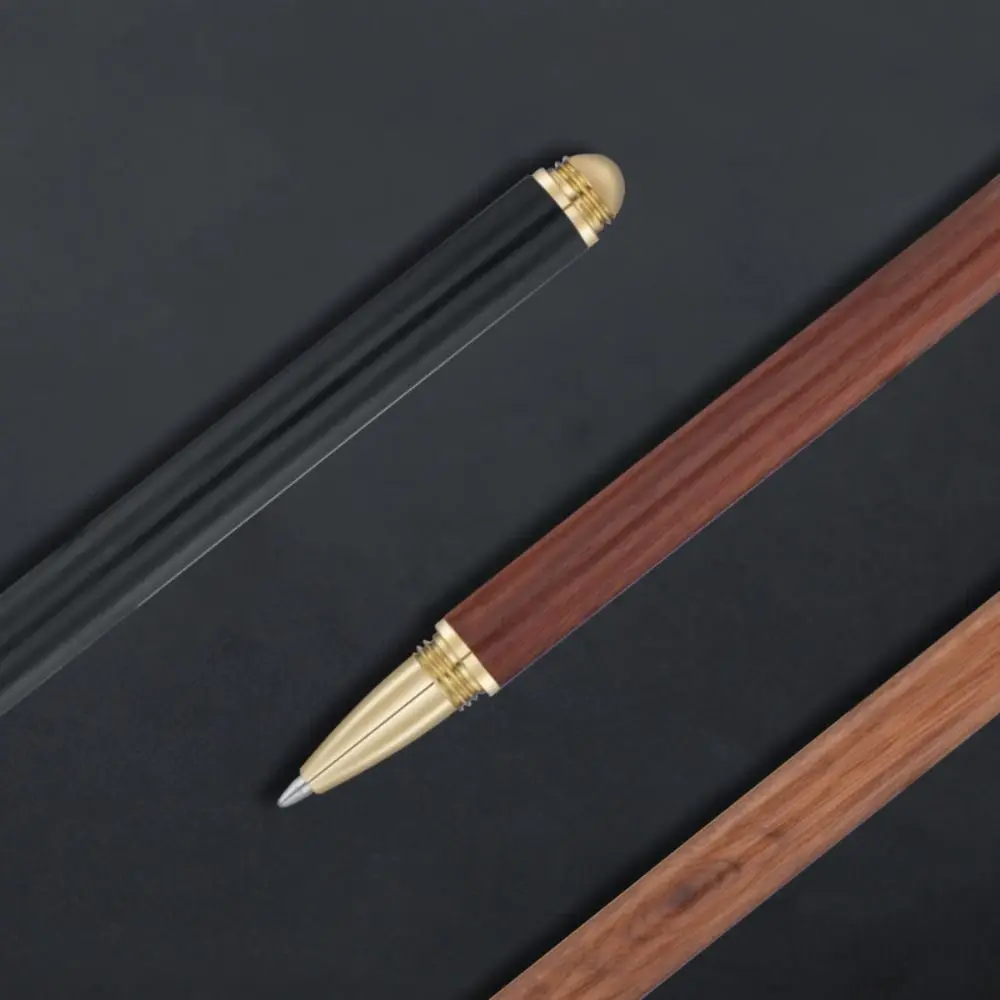 

High Quality Wood Body Ballpoint Pen Business Students Gift Fountain Pen Brass Writing Tools Students Gift