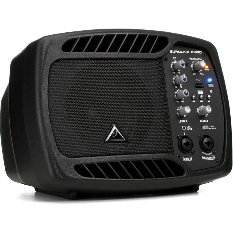 

EUROLIVE B105D Ultra-Compact 50-Watt PA/Monitor Speaker with MP3 Player and Bluetooth Audio Streaming
