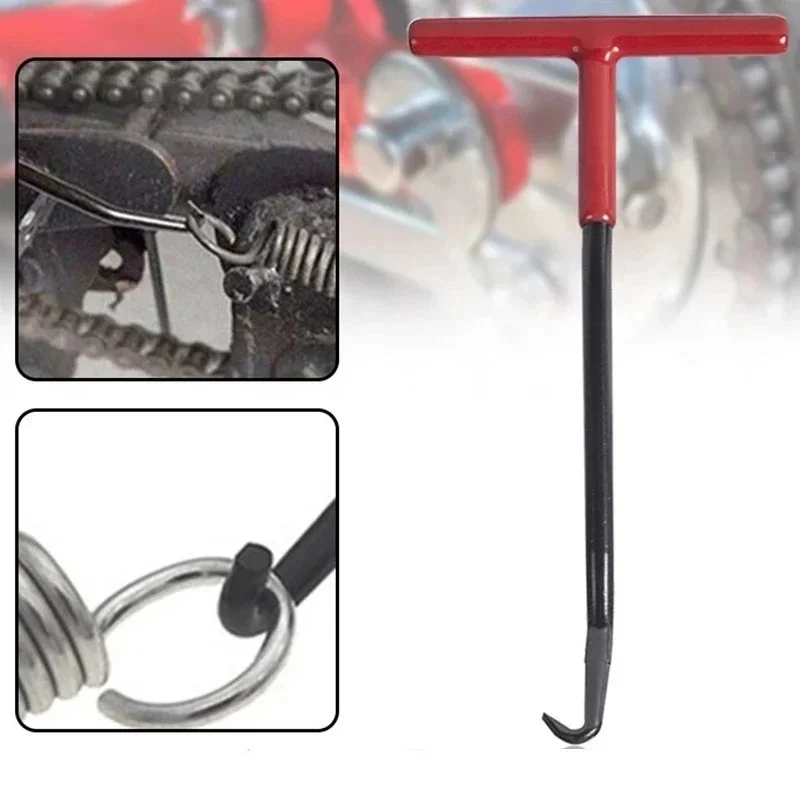 Universal Motorcycle Exhaust Spring Hook T Handle Exhaust Pipe Spring Wrench Puller Cotter Pin Removal Tool Installer Hooks