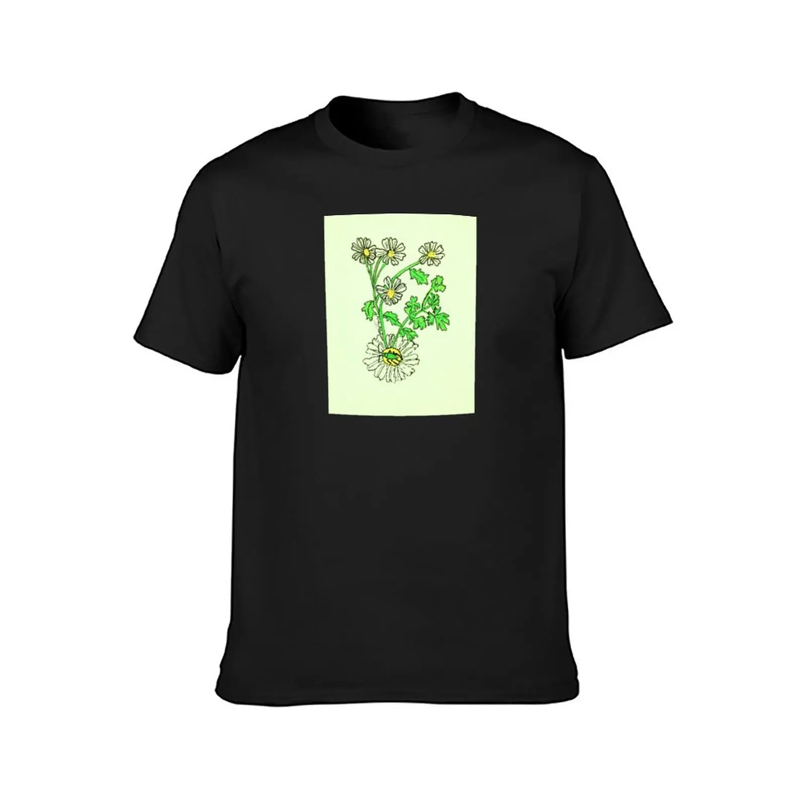 Green Capsid Bug on Chamomile T-Shirt customs design your own heavyweights sweat korean fashion men graphic t shirts