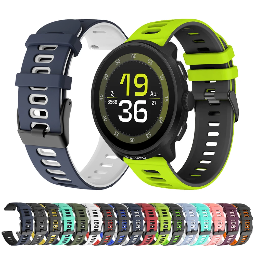 Für SUUNTO RACE 2 S Uhrenarmband für SUUNTO Ocean/VERTICAL/9 5 Peak DLC/3 Fitness-Armband Correa 20mm 22mm Sport-Silikonarmband