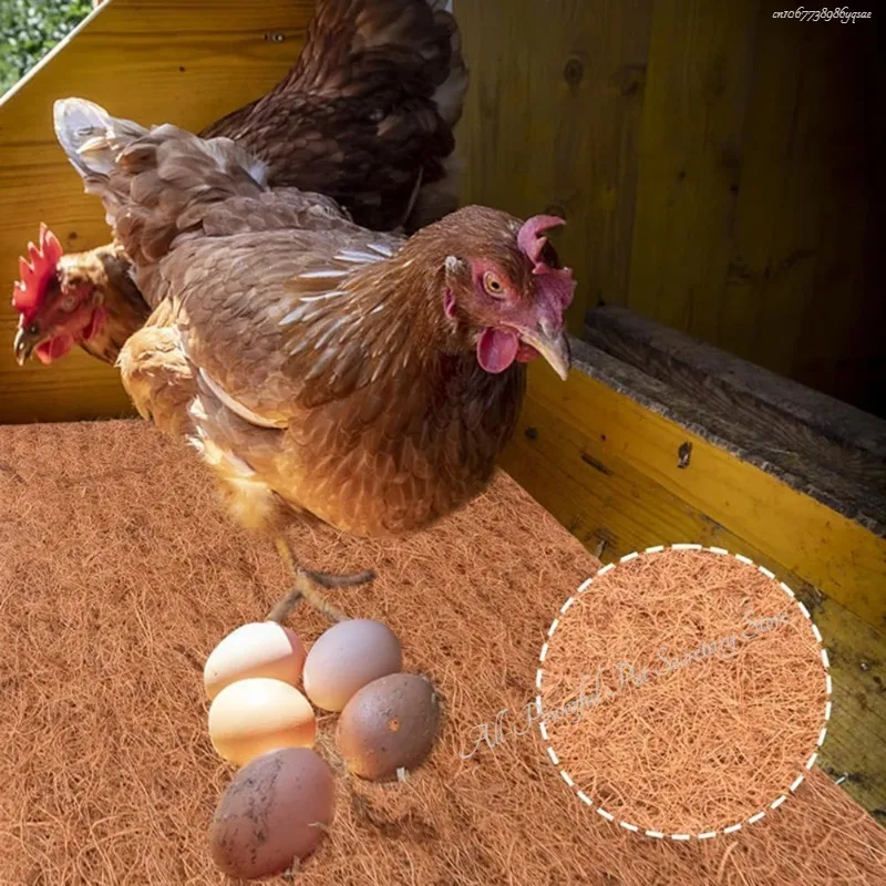 10/6/1pcs Chicken Nesting Mats Portable Chicken Coop Bedding Non Disposable Wooden Laying Hen Nesting Pads Poultry Supplies