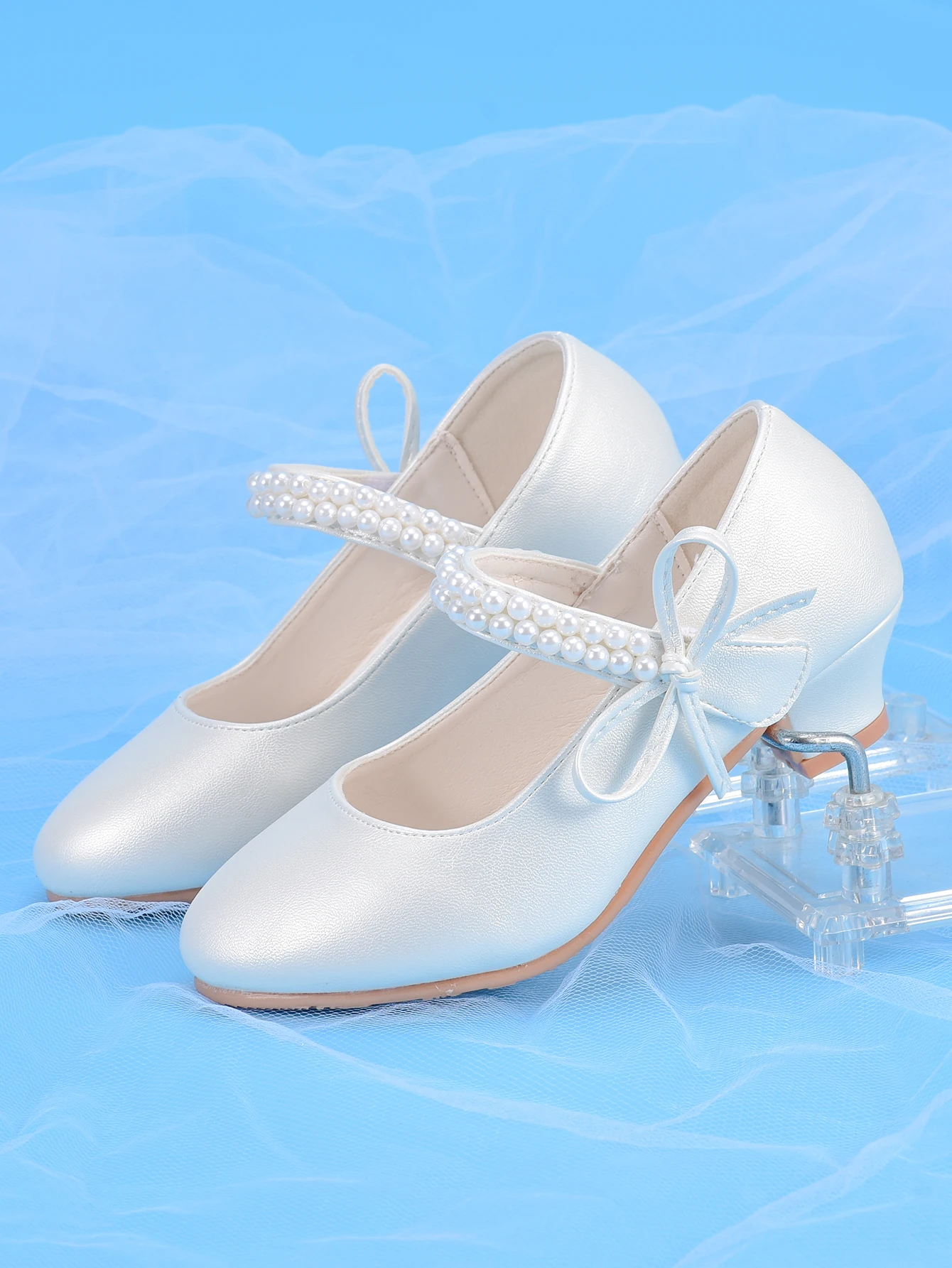 Girls' Princess Fashion High Heels White Ideal For Dresses Performances Birthday Parties zapatos de mujer