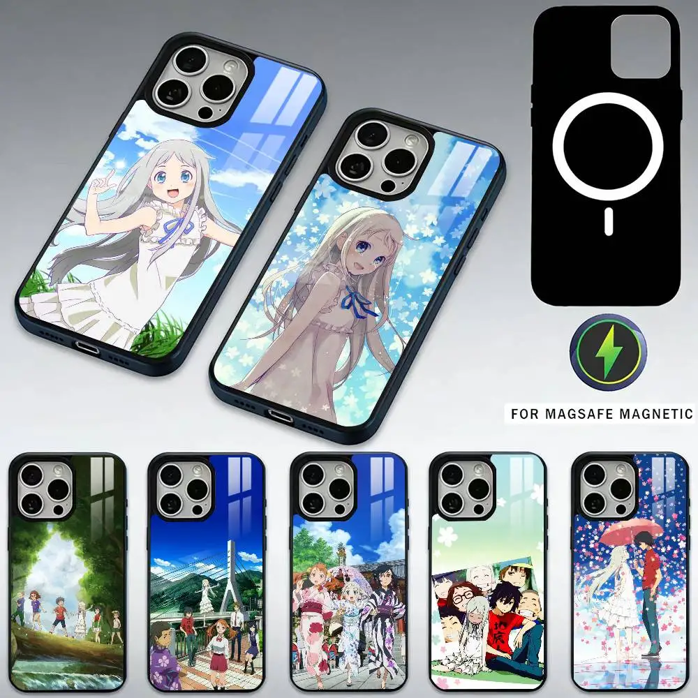 

AnoHana M-Meiko Anime H-Honma Phone Case For iPhone17,16,15,14,13,12,11 Plus,Pro Max Magnetic For Magsafe Wireless Charging