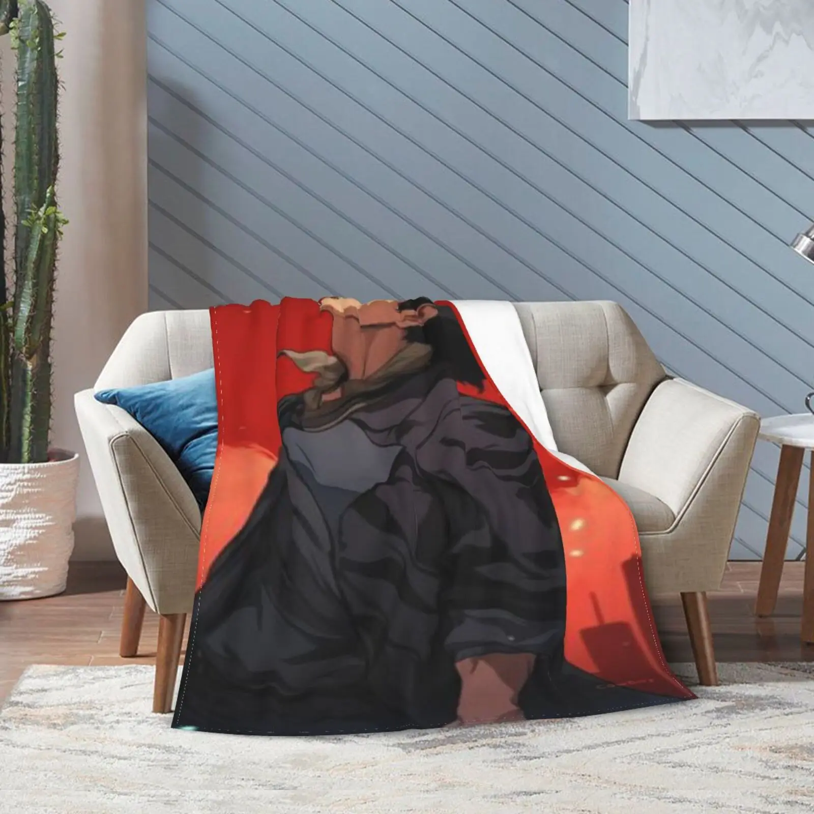 Coperta in flanella Anime Cowboy Bebop Coperta con stampa super morbida e confortevole Leggera quattro stagioni per divano letto del soggiorno