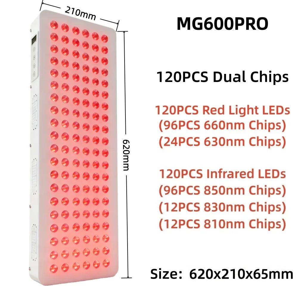 630nm 660nm 810nm 830nm 850nm デュアルチップLEDレッドライト