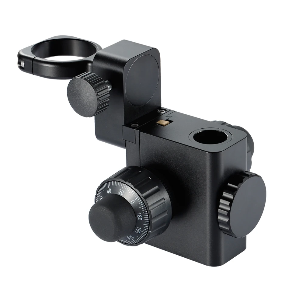 Imagem -04 - Suporte de Vídeo Microscópio Monocular 25 Ajuste Grosso e Fino mm 32 mm 360 ° Lente da Câmera Titular Rotação 50 mm
