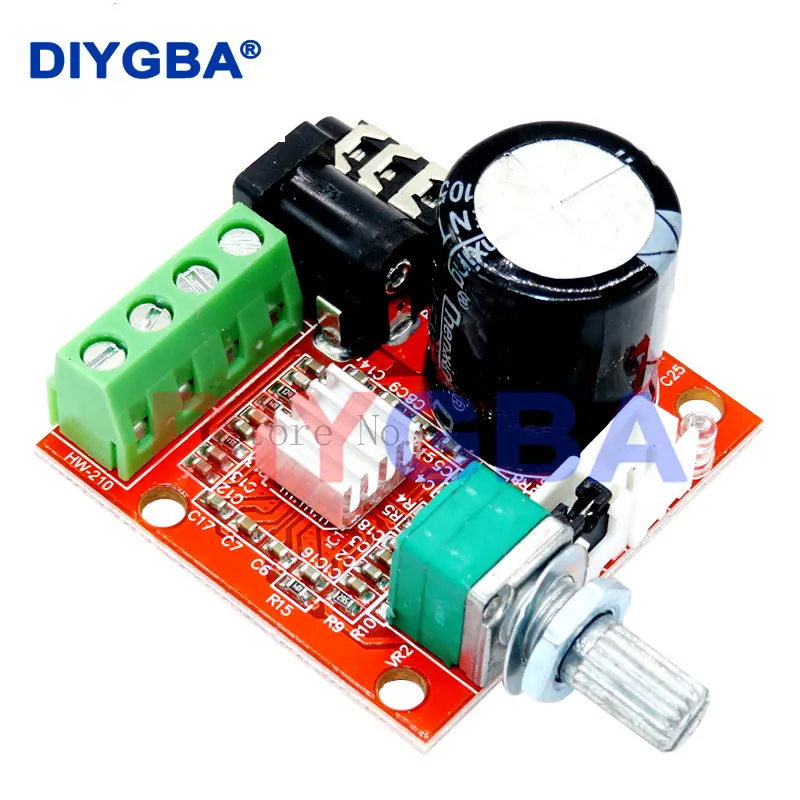 10PCS 12V Mini Hi-Fi PAM8610 Audio Stereo Amplifier Board 2X10W Dual Channel D Class