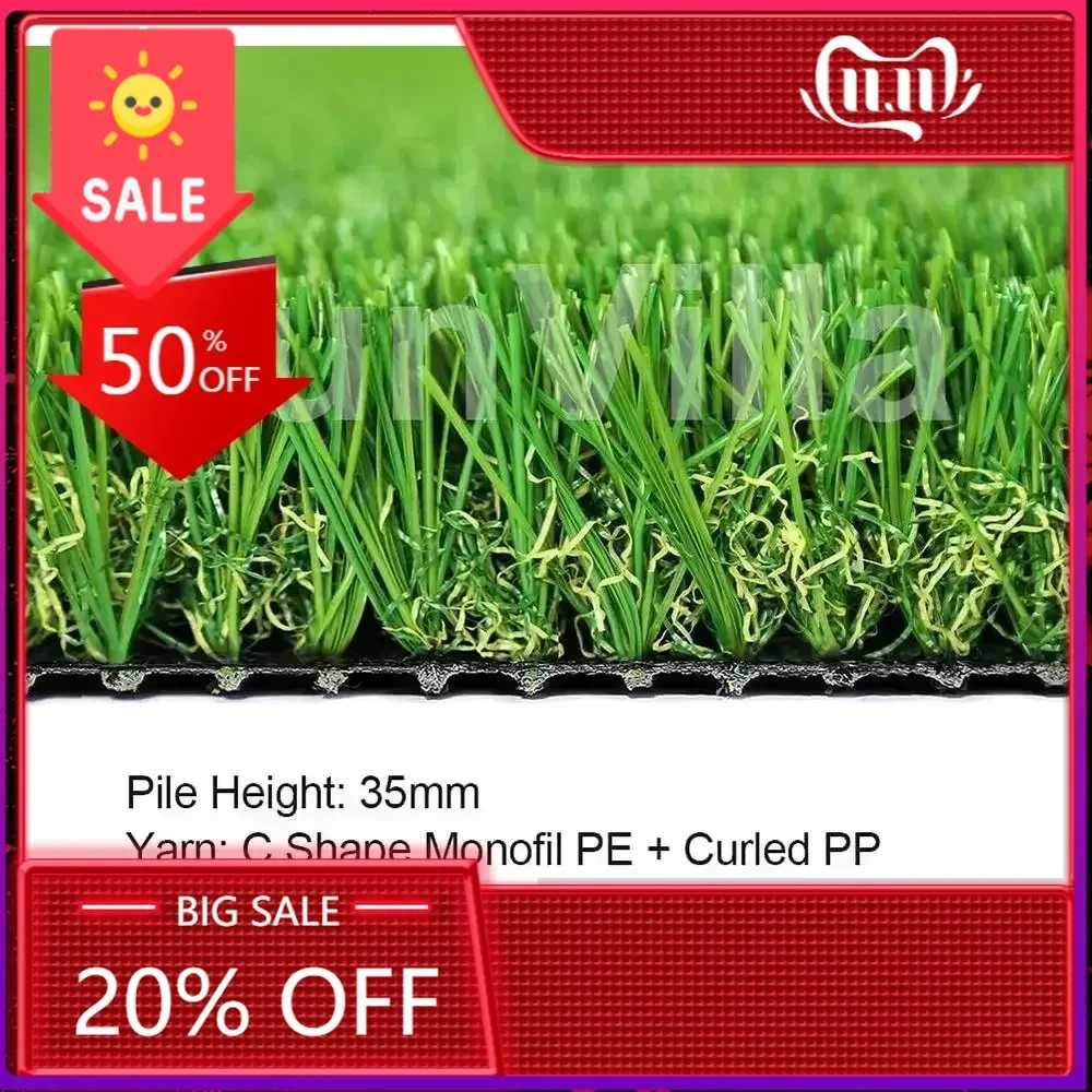 

BestsellerCustom-Sized 2ft x 30ft Realistic Artificial Turf, 1.375 Height, Suitable for Indoor & Outdoor Use