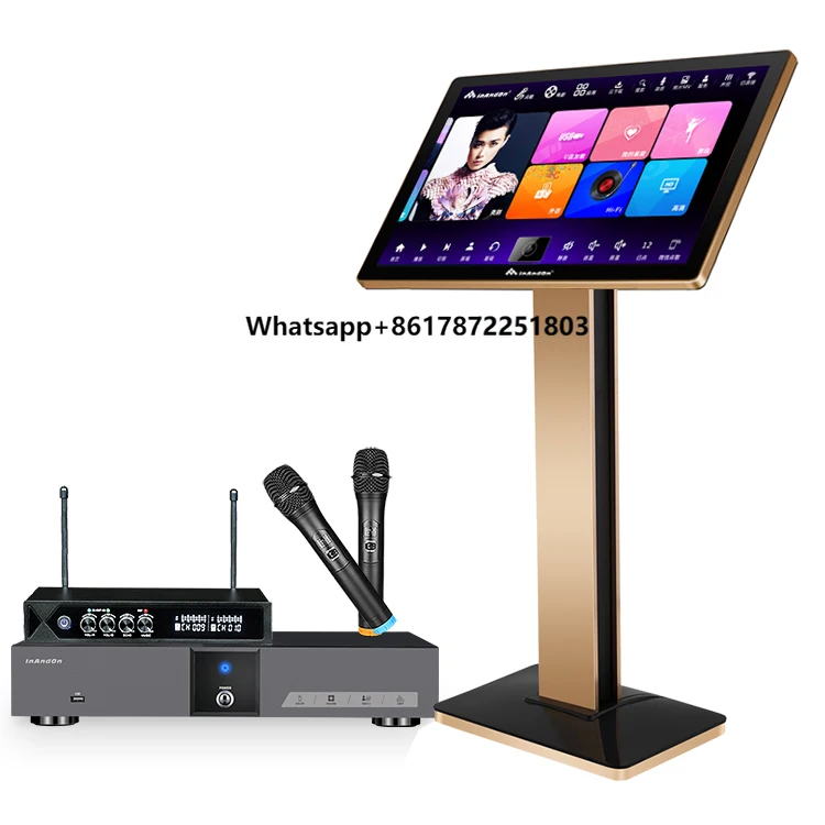 

InAndOn 4K Touch Screen V5 MAX 1T Karaoke System Machine Singing Family Party KTV Videoke Karaoke Machine Player Professional
