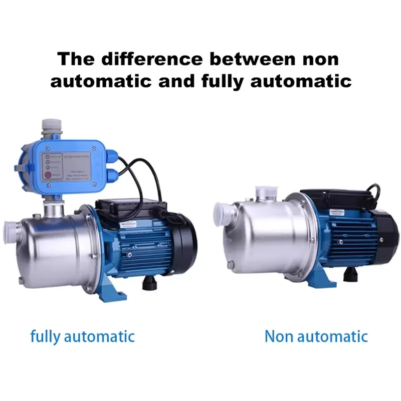 220V Stainless Steel Pressure Booster Pump Durable Water Pump Device for Well/Tank Electric Booster pump for Shower Pressure