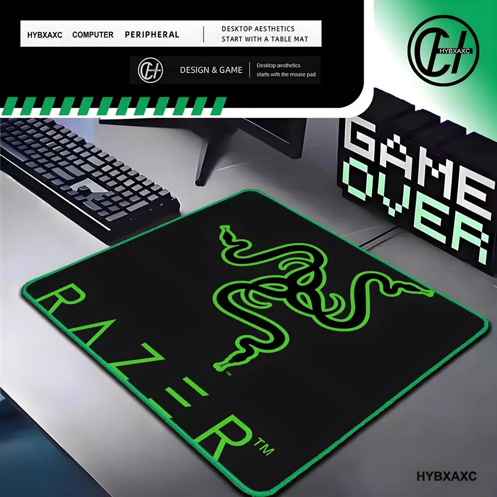 

Razer logo Green edging Mouse Pad Game Accessories Game Keyboard Pad Gamer Desktop Mat Deskmat Keyboard Pad XXL 9