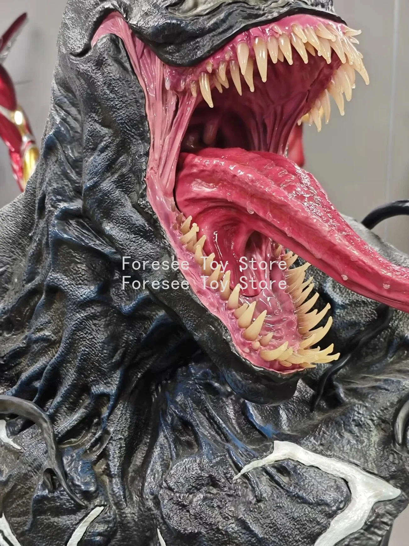 New 80cm Venom Bust Figure The Avengers Anime Surroundings Figure Collection Desktop Ornament Decorations Best Gift for Children