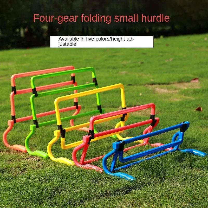 Agility Ladder Training Hurdle Cylinder Hurdle Barrier Adjustable Soccer Obstacle Rack Pole Logo Bar Football Training Equipment