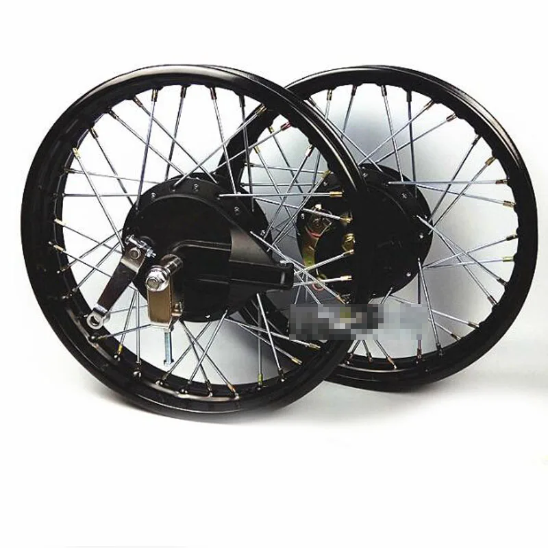 WY125-A Retro Modified Wheel Hub 17 Inch 18 Inch Widened Front and Rear Wheel Kit Mesh Wheel Spoke Wheel Modification