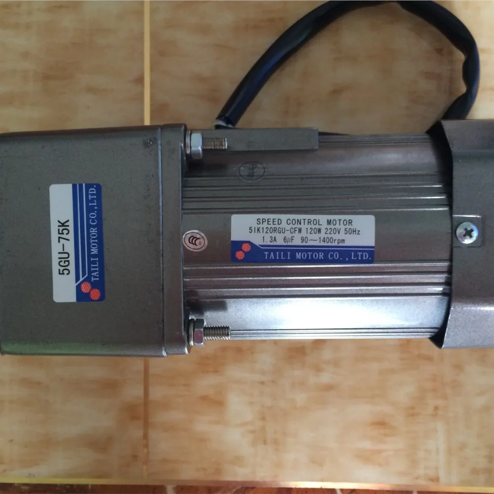 Imagem -04 - Motor de Controle de Velocidade com Caixa de Velocidades Monofásico 220v ca 5gu3k180k Regulador de Velocidade Frente e Verso 120w