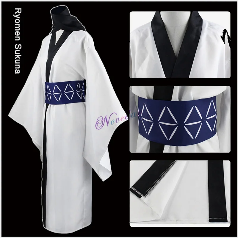 

Anime Jujutsu Kaisen Ryomen Sukuna Cosplay Costume Japanese Kimono Women Men Fancy Suit Outfit Halloween Carnival Uniform