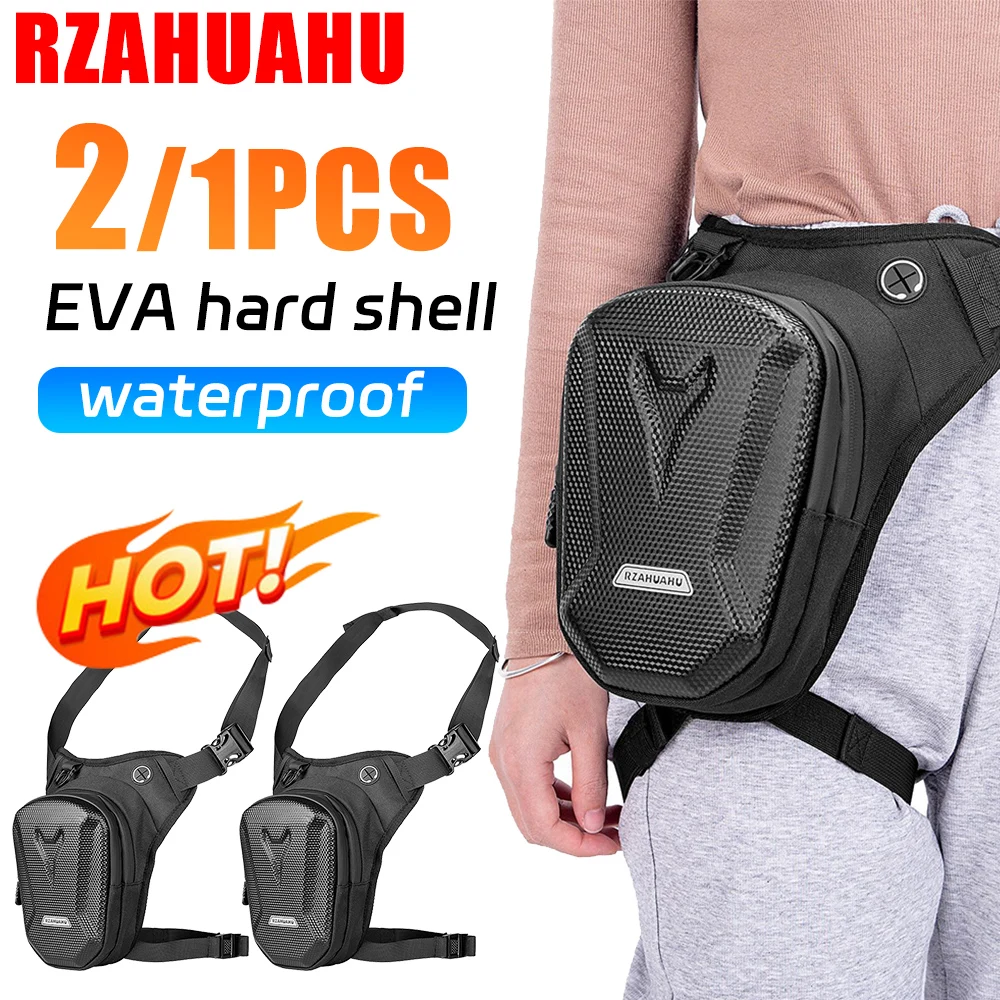 Tactical Travel Bag Waterproof Motorcycle Waist Leg Bag Men Hip Bum Pack Leg Side Bag Ride Bags Outdoor Casual Fanny Pack Bag