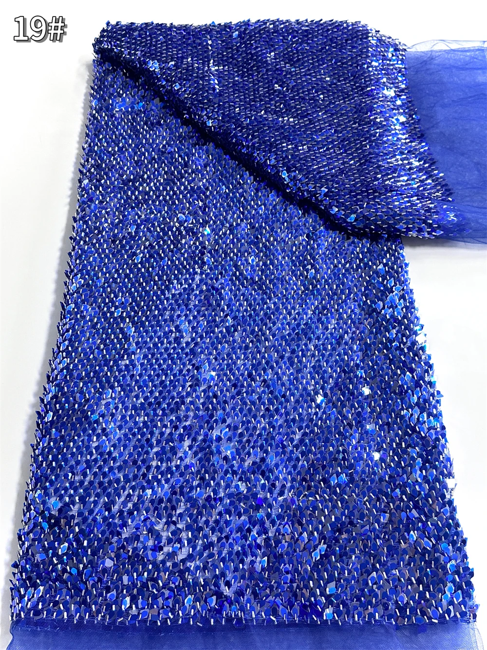 New Luxury Exquisite French Mesh Sequin Lace Fabric 2025 Africa Nigeria Tulle Lace Fabric For Women Wedding Dress Sewing