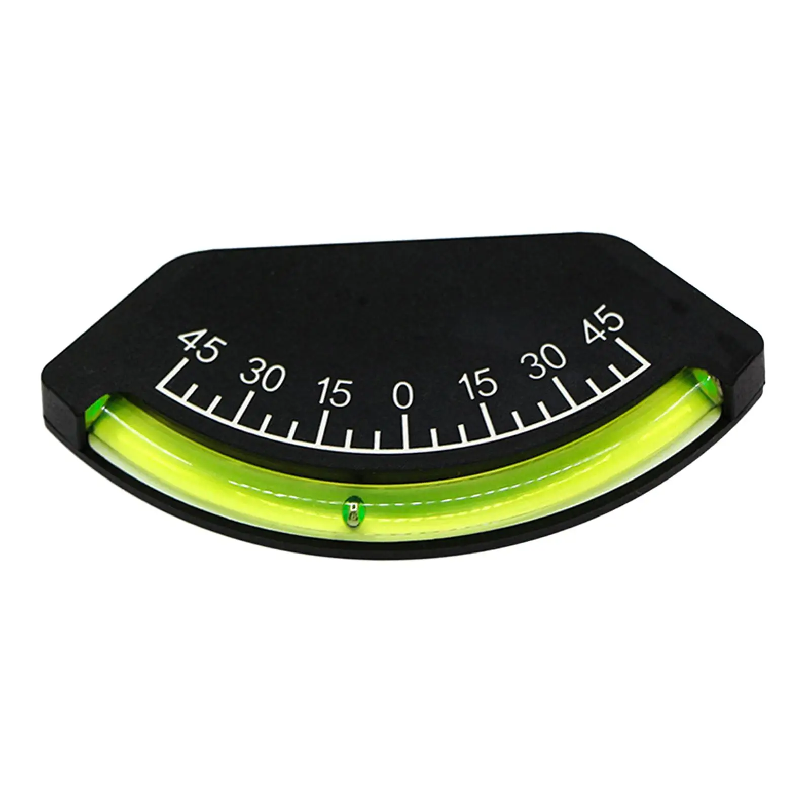 45 Degree Car Boat Inclinometer Tilt Gauge 9cmx4.2cm Built in Steel Ball Versatile -45 to +45 Degrees Angle Indicator