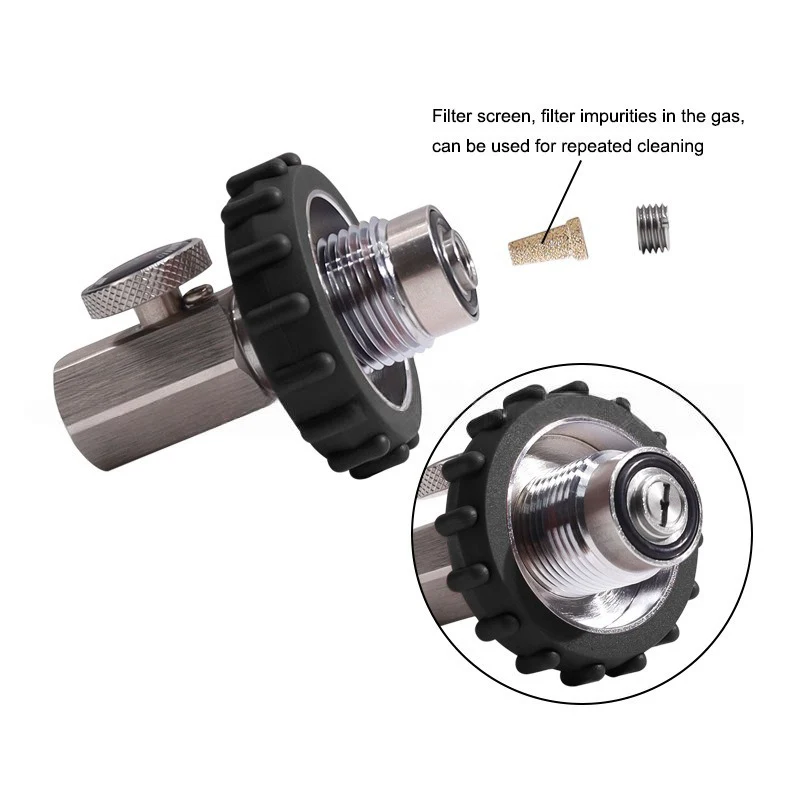

Converts G5/8-14 To 1/4 NPT For Scuba Inflation Setups Scuba Diving Regulator Charging Adapter Connector Replacement Accessories