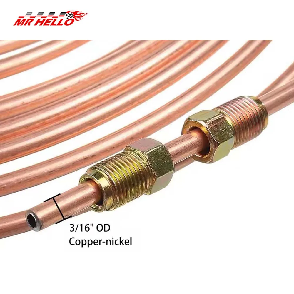 مجموعة أدوات Strumento per svasare tubi freno Lineo Professional in rame Kit bobina tubi line freno auto antiruggine Rullo tubo 3