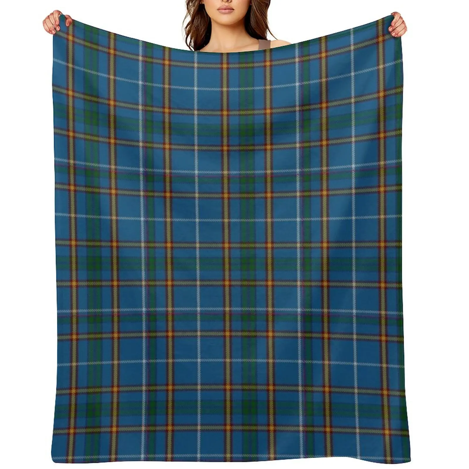 

Clan Bain Tartan Throw Blanket heavy to sleep Decorative Throw Shaggy Picnic Blankets