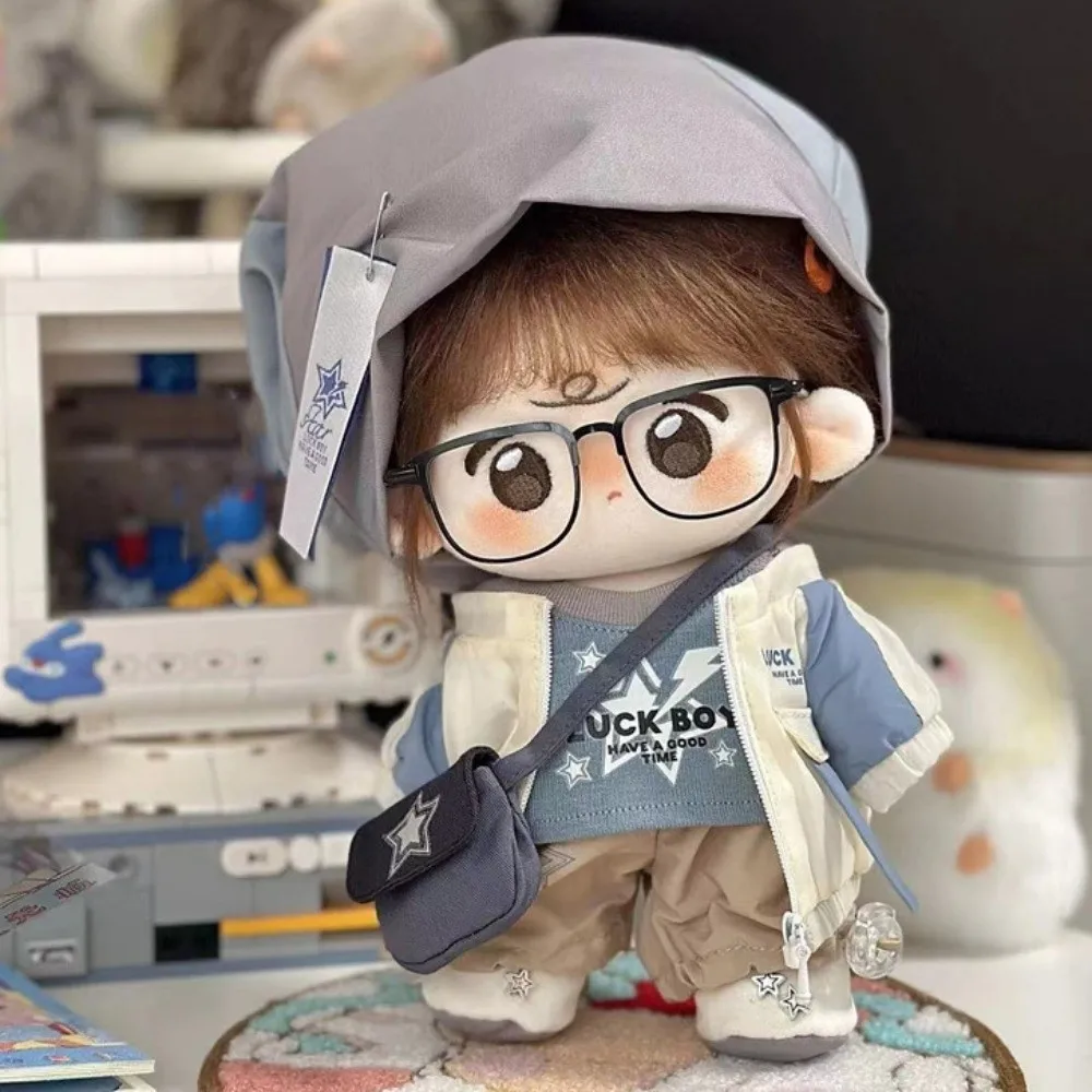 

College Uniform 20cm Cotton Doll Clothes Coat Hat Idol Doll Clothes Dress Up Sport Plush Doll Clothes Children's Gift