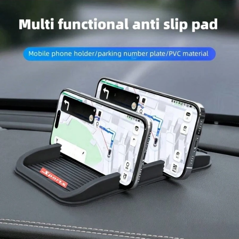 Sports Style Car Anti-Slip Mat, Dashboard Phone Holder Pad, Multi-Function Auto Non-Slip Mat