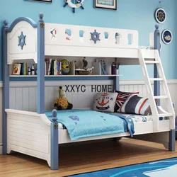 Juego de cama de lujo para niños y niñas, dormitorio, Loft, Princesa, almacenamiento, moderno, BL50CB