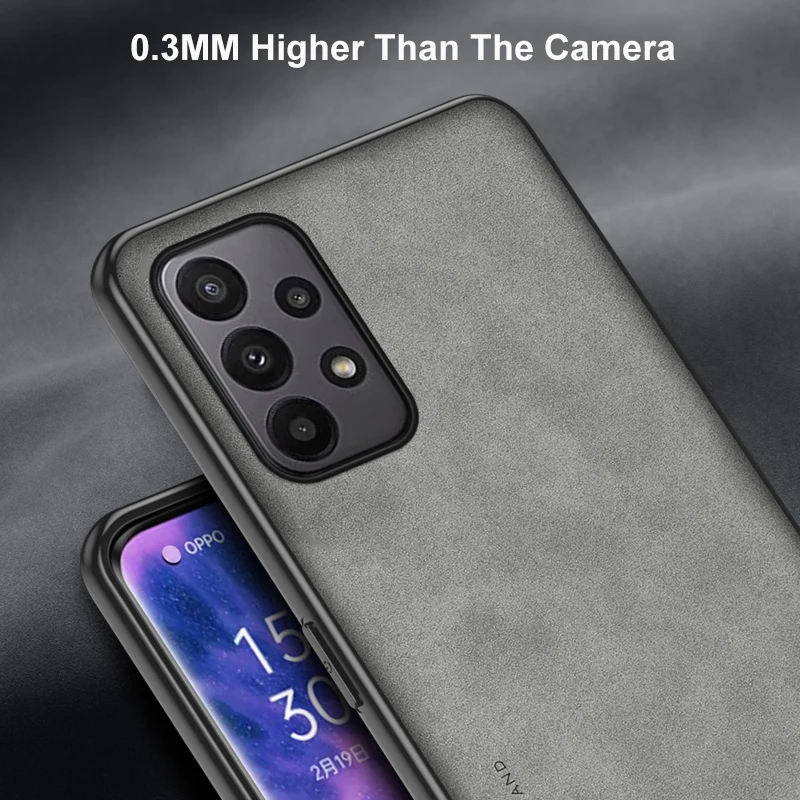 حافظة جلدية لهاتف سامسونج جالاكسي A32 4G A52 A52S A72 5G غطاء خلفي من السيليكون غير اللامع مقاوم للصدمات حافظة هاتف حماية كاملة