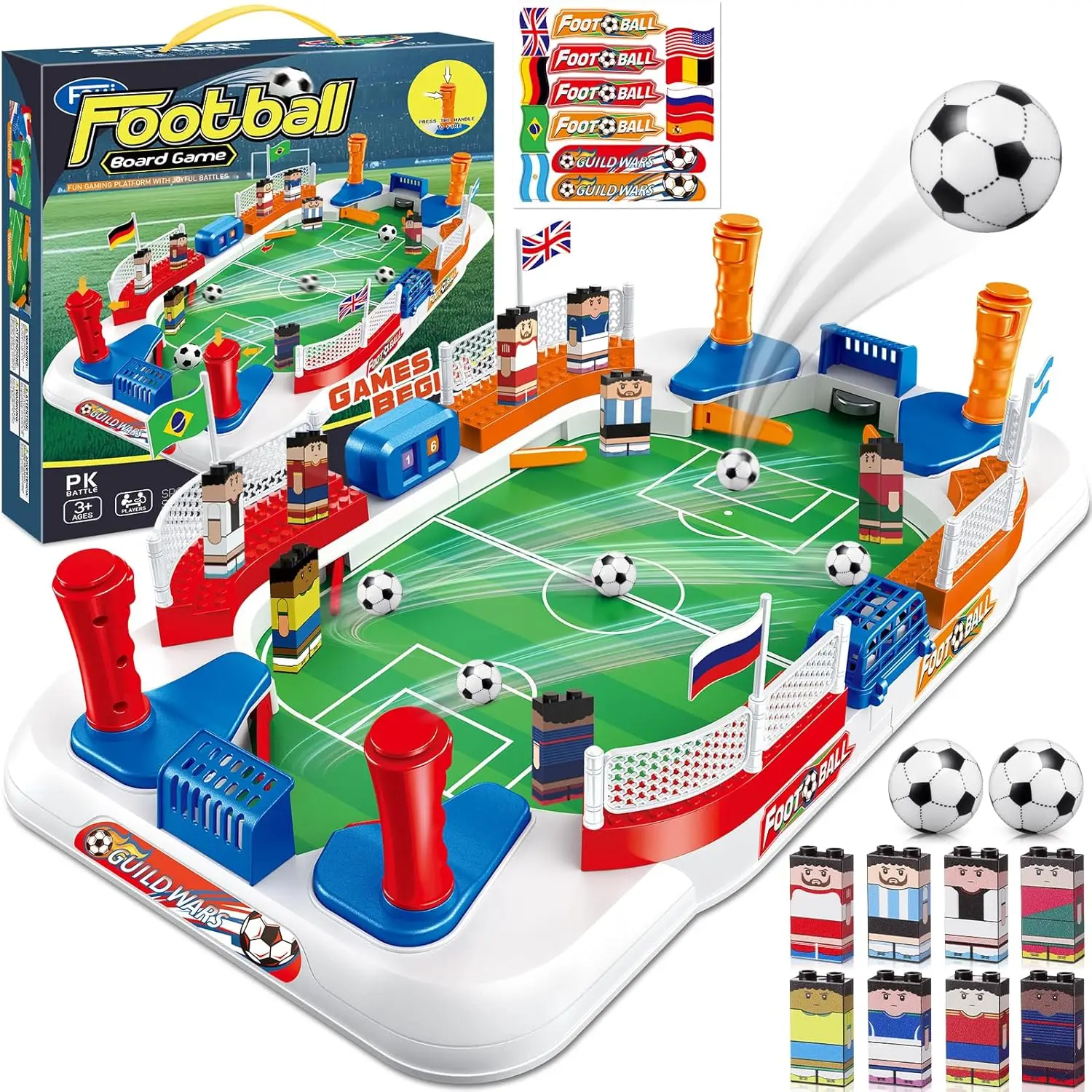 

Soccer Board Game for Kids: Mini Foosball Table Game with Figures- Interactive Soccer Gifts Toys for