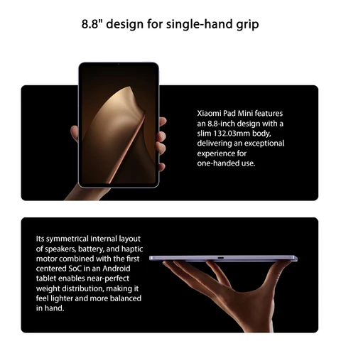 Планшет Xiaomi Pad Mini, 8", 8/256ГБ, 12/512ГБ, Wi-Fi, Android