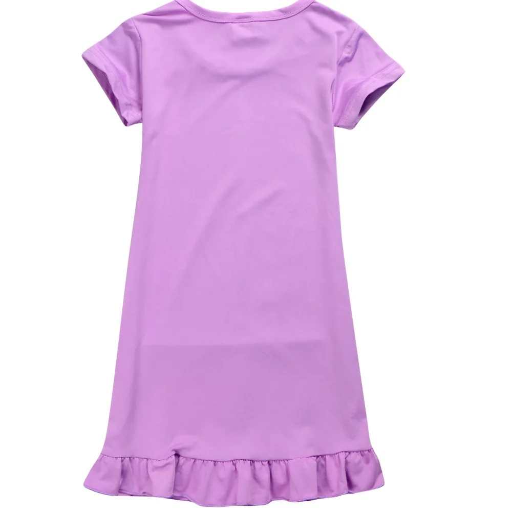 Girls Short Sleeve Dress New Fnaf Sundrop Kids Summer Dresses Party Princess Dress Baby Girl Children Birthday Gift Clothing