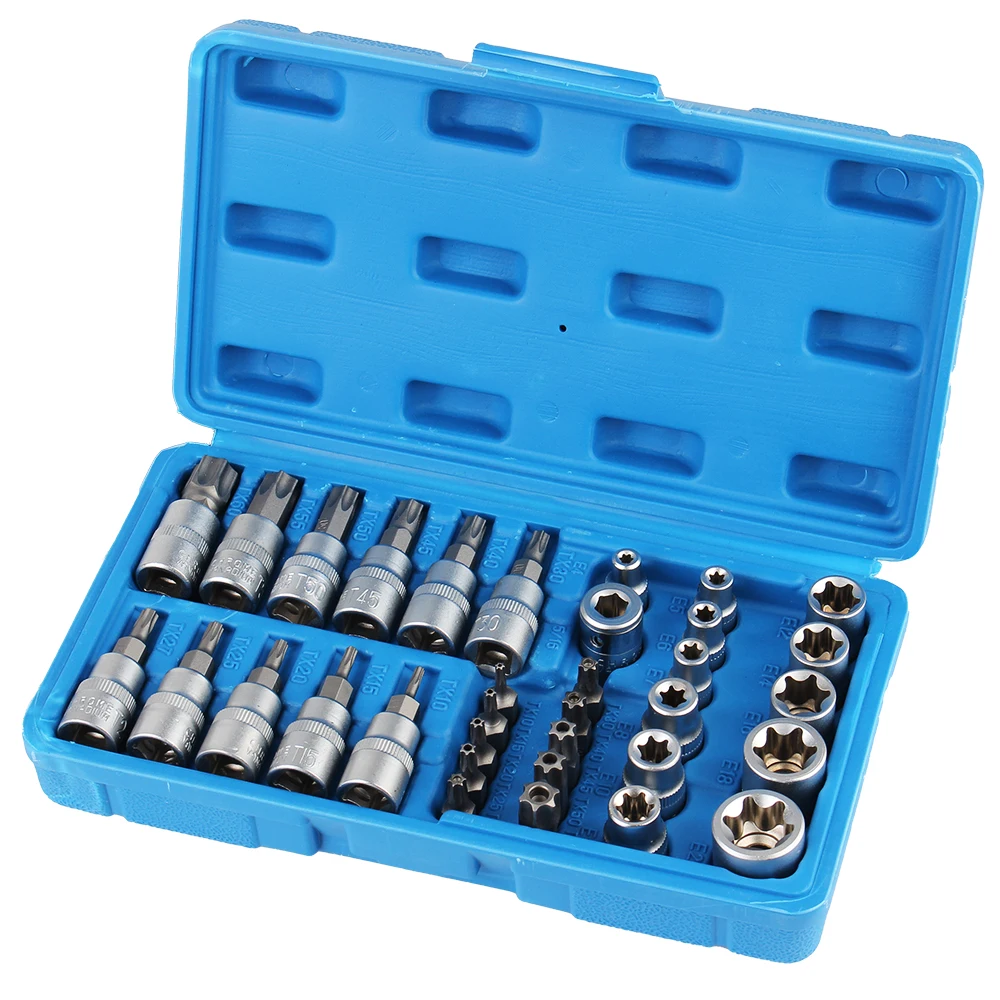 34Pcs Car Removal Tools Torx Socket Set 3/8\