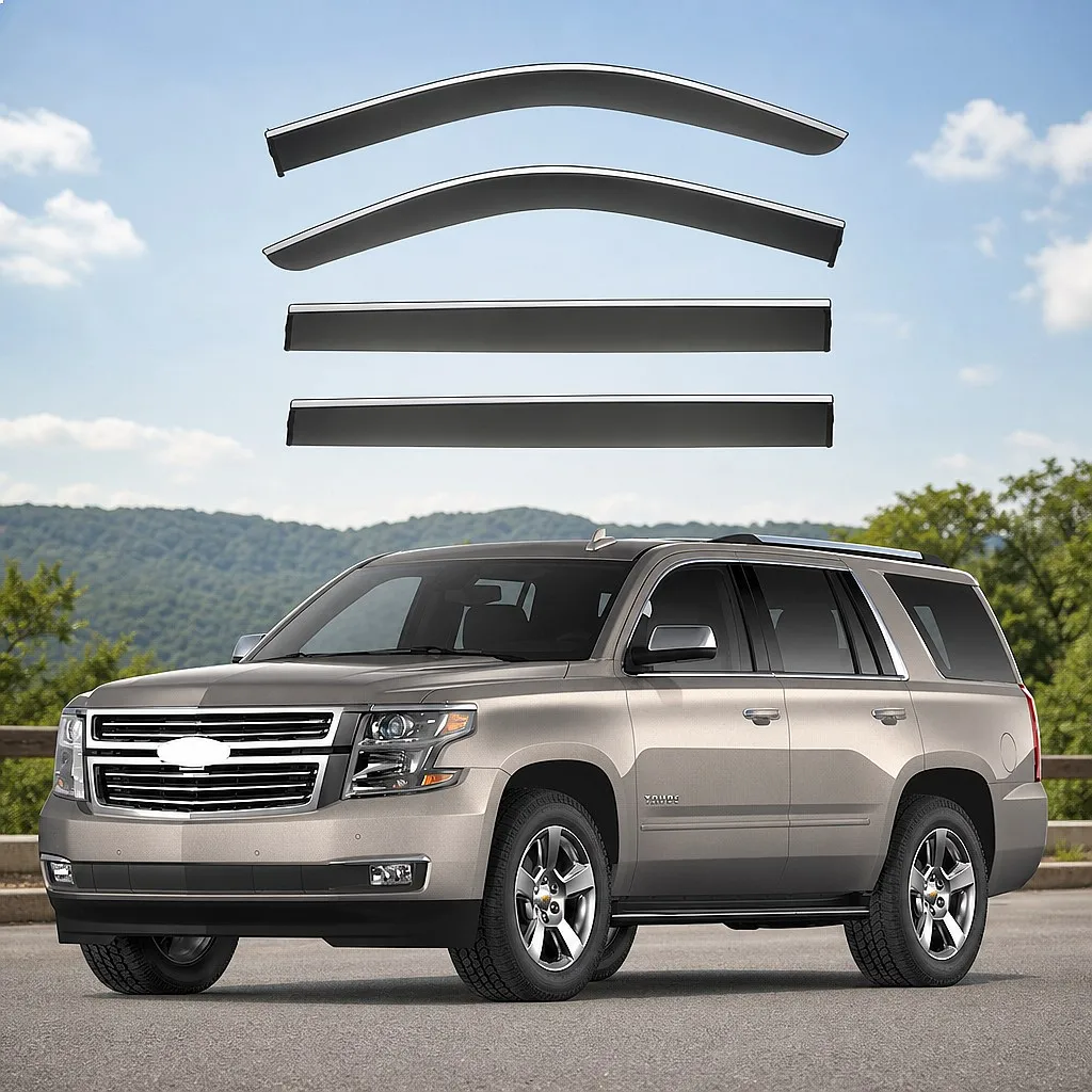 

For Chevrolet Tahoe 2015-2020 Car Window Visor Rain Sun Shade Awning Side Deflector Accessories