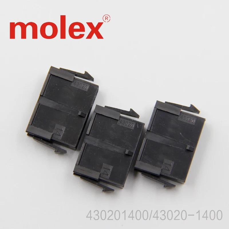 

20PCS molex original 43020-1400 Micro-Fit 3.0 Plug Housing, Dual Row, 14 Circuits, UL 94V-0, Panel Mount Ears, Low-H