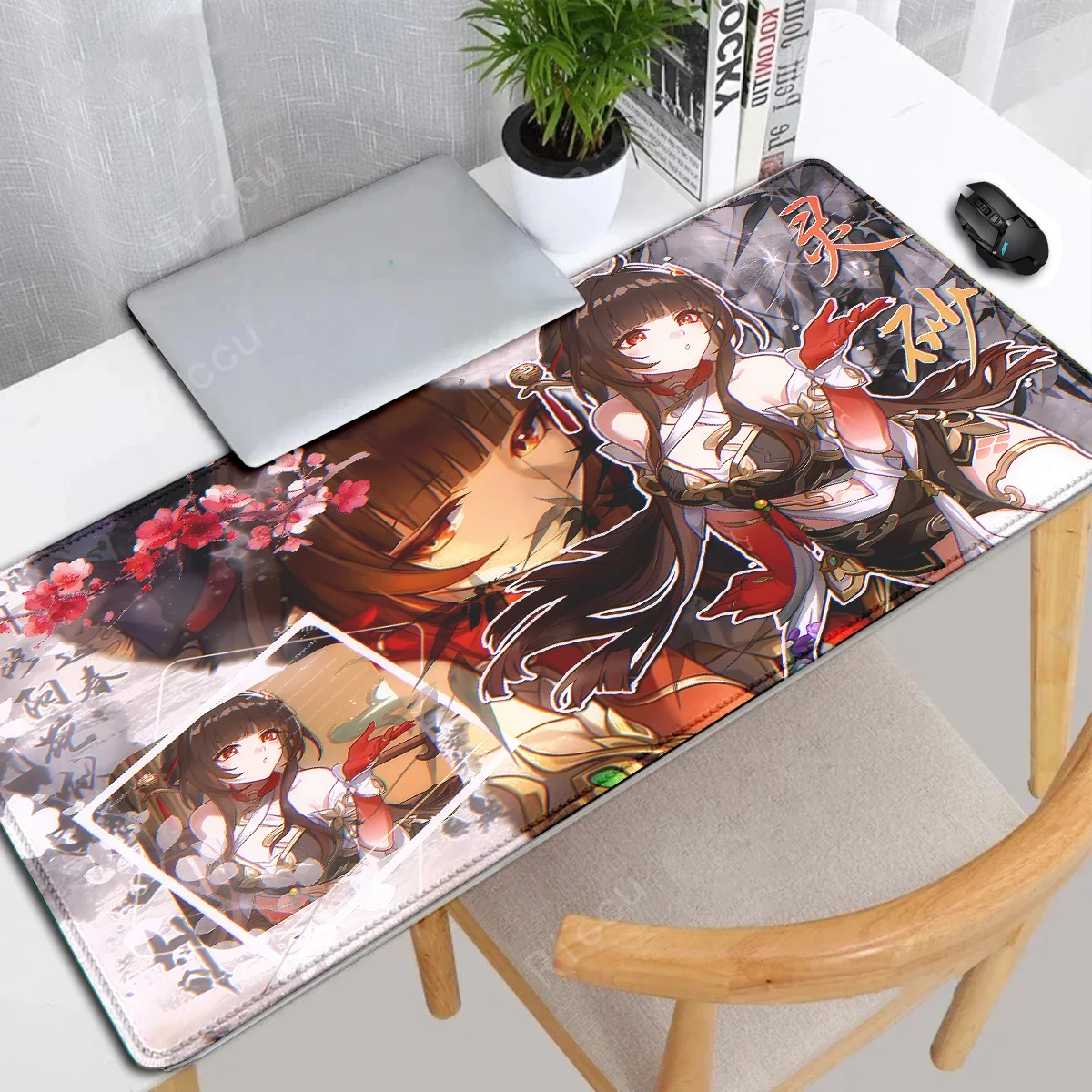 

1pc Lingsha Honkai Star Rail mousepad Mouse Mat Desk Mat With Pad Gaming Accessories Prime Gaming XXL Keyboard Pad Padding Mat