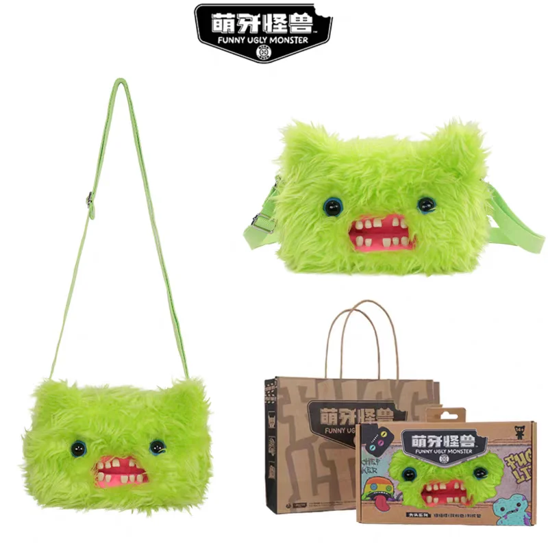 

Fuggler Funny Ugly Monster Screech Plushie Crossbody Bag Trendy Stuffed Plush Shoulder Bag Fashion Ornament Gift For Anime Lover