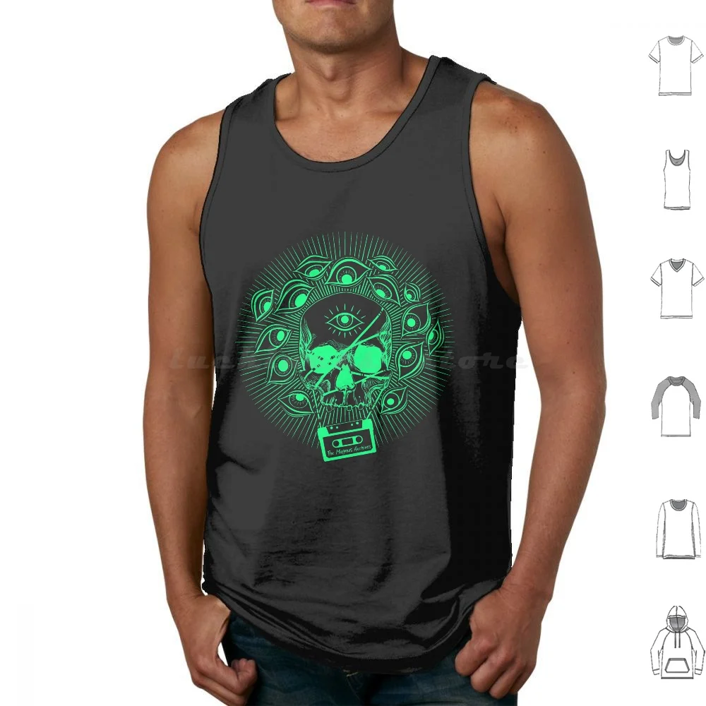 The Magnus Archives. Fanart Tank Tops Print Cotton Magnus Archives Magnus Archives Skull The Magnus Archives Cassette All