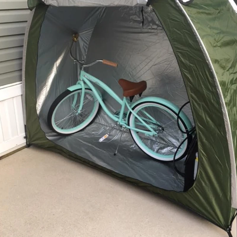 Bicycle Tent Storage Shelds for Garden, Outdoor Camping, 2 Bikes, Storage Shed with Floor, Waterproof, outdoor bicycle tent