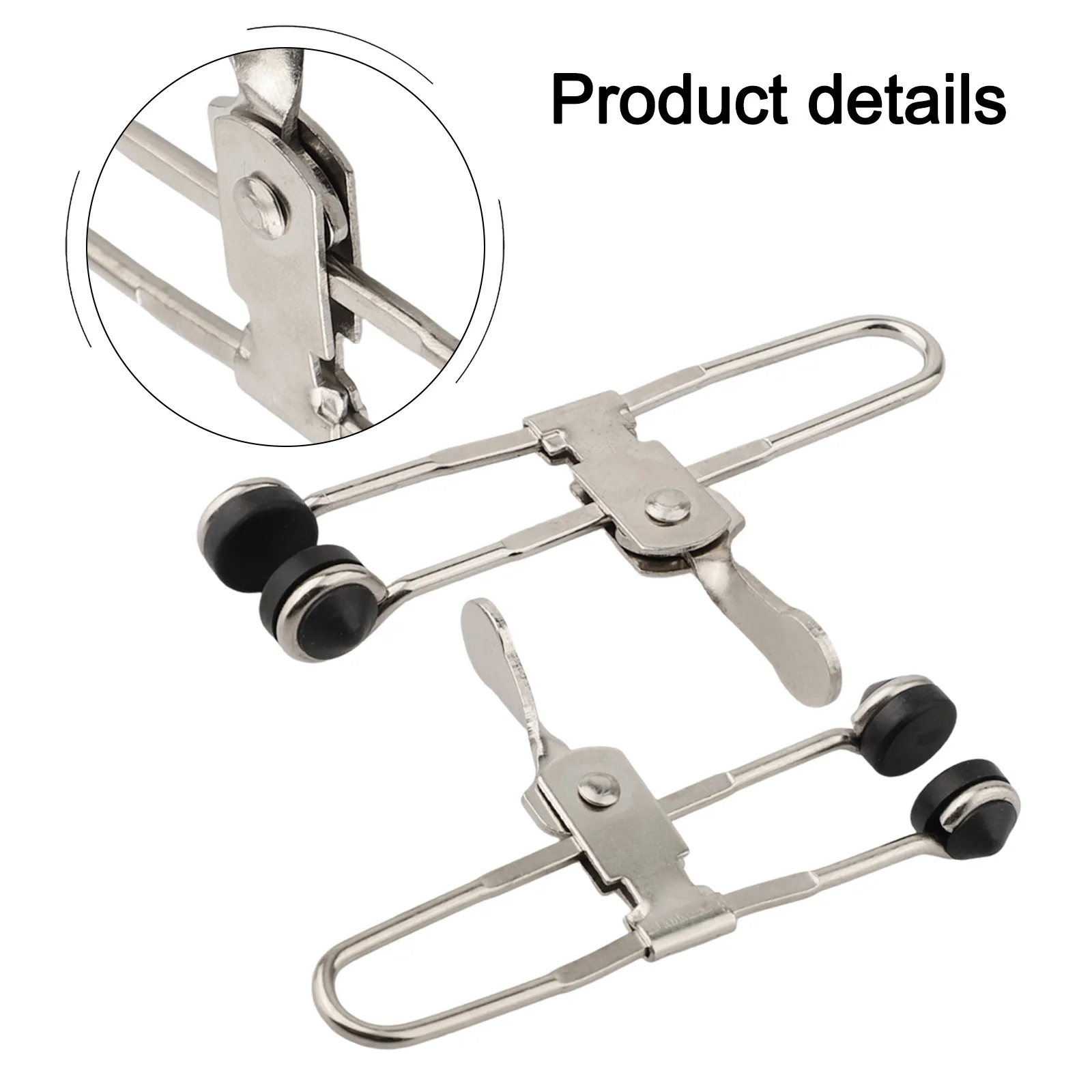 

2pcs Rubber Head Lever Action Grid Clamps Ceiling Tile Mounting Clips Hand Tool Spring Steel Lever Action Grid Clamps Rubber Tip