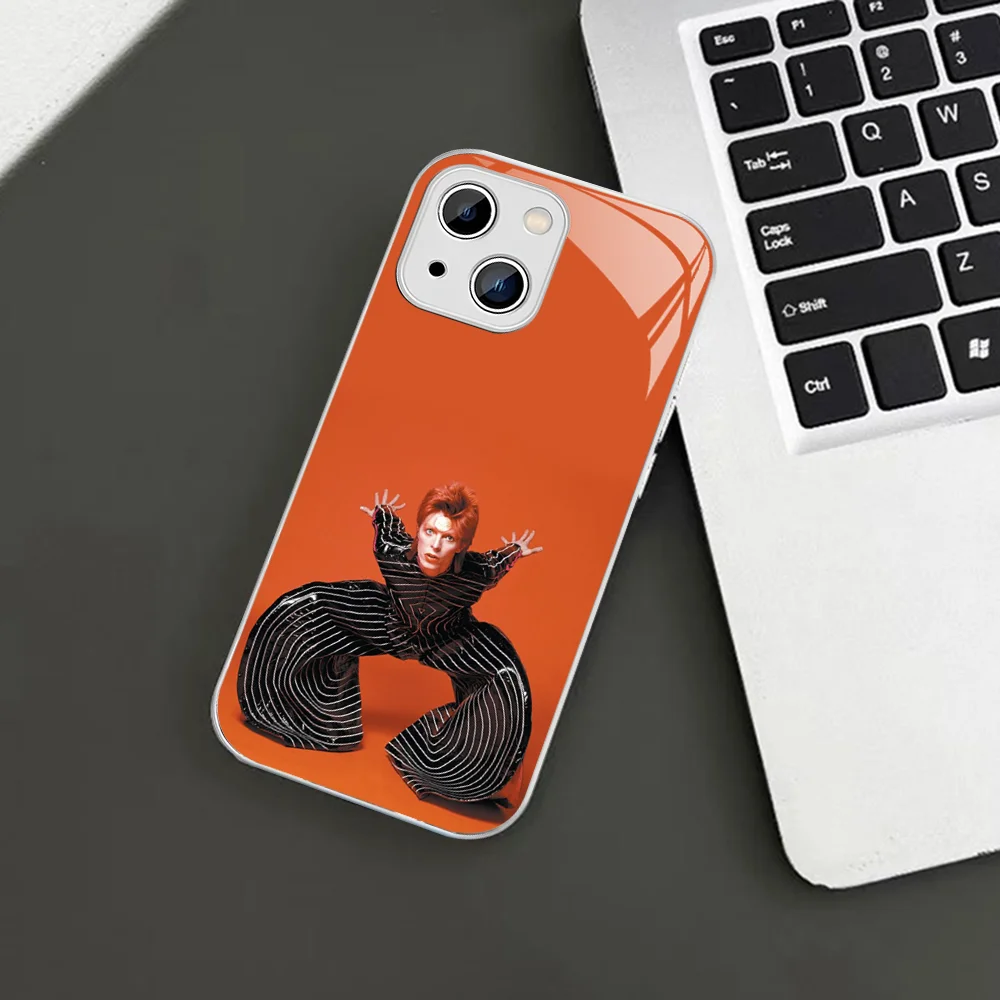 D-David B-Bowie Phone Case For iPhone 14 13 12 Mini 11 Pro XS Max X XR 14 Plus Tempered Glass Cover