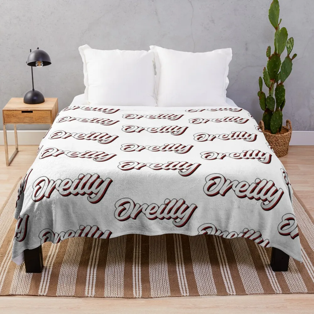 

Retro Oreilly Name Label Throw Blanket For Sofa Thin Luxury St Blankets
