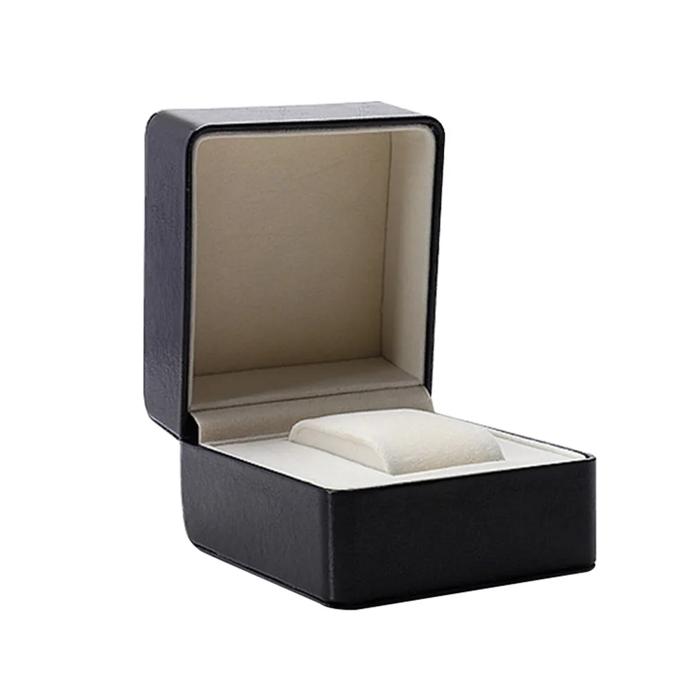 

Square Watch Box Case for Men Women Luxury Watch Storage Organizer with Cushioned Interior Display Holder for Jewelry
