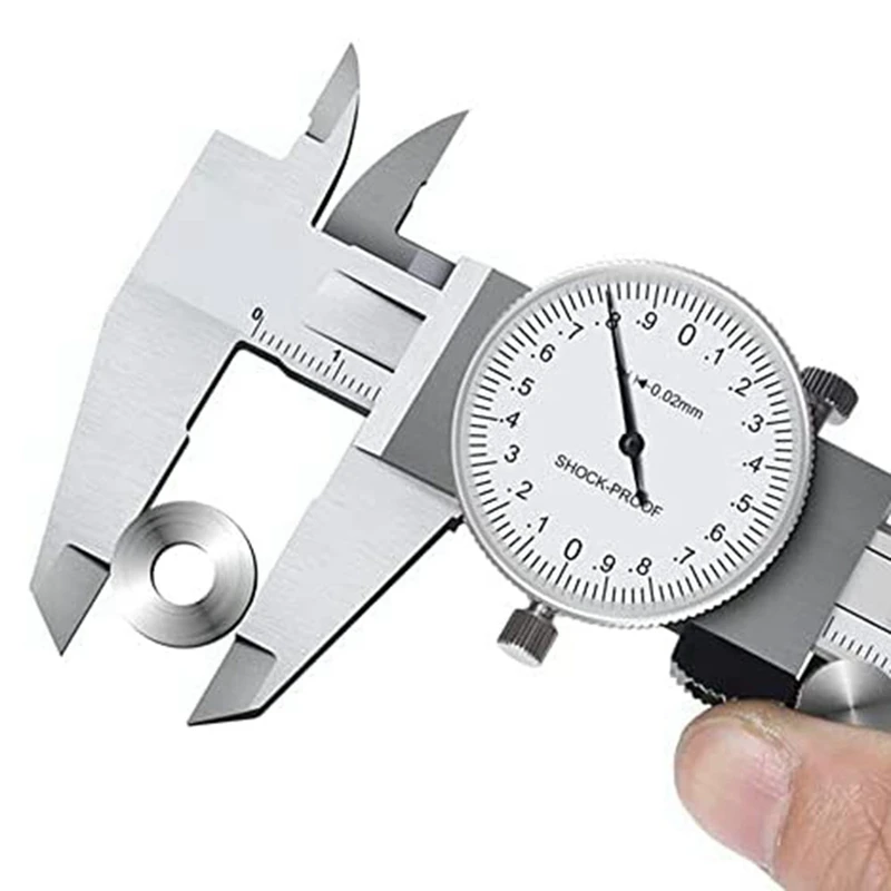 Metric Gauge Measuring Tool Dial Vernier Caliper Shock-Proof Vernier Caliper 0.02Mm