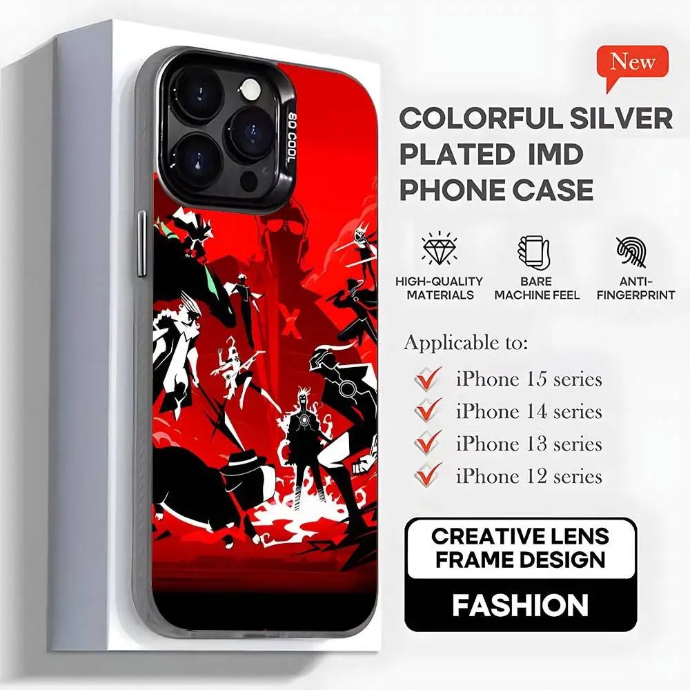 حافظة هاتف To Be Hero X Anime لهاتف iPhone 16,15,14,13,12,11,Mini,Pro,MAX,plus,غطاء أسود غير لامع مقاوم للصدمات