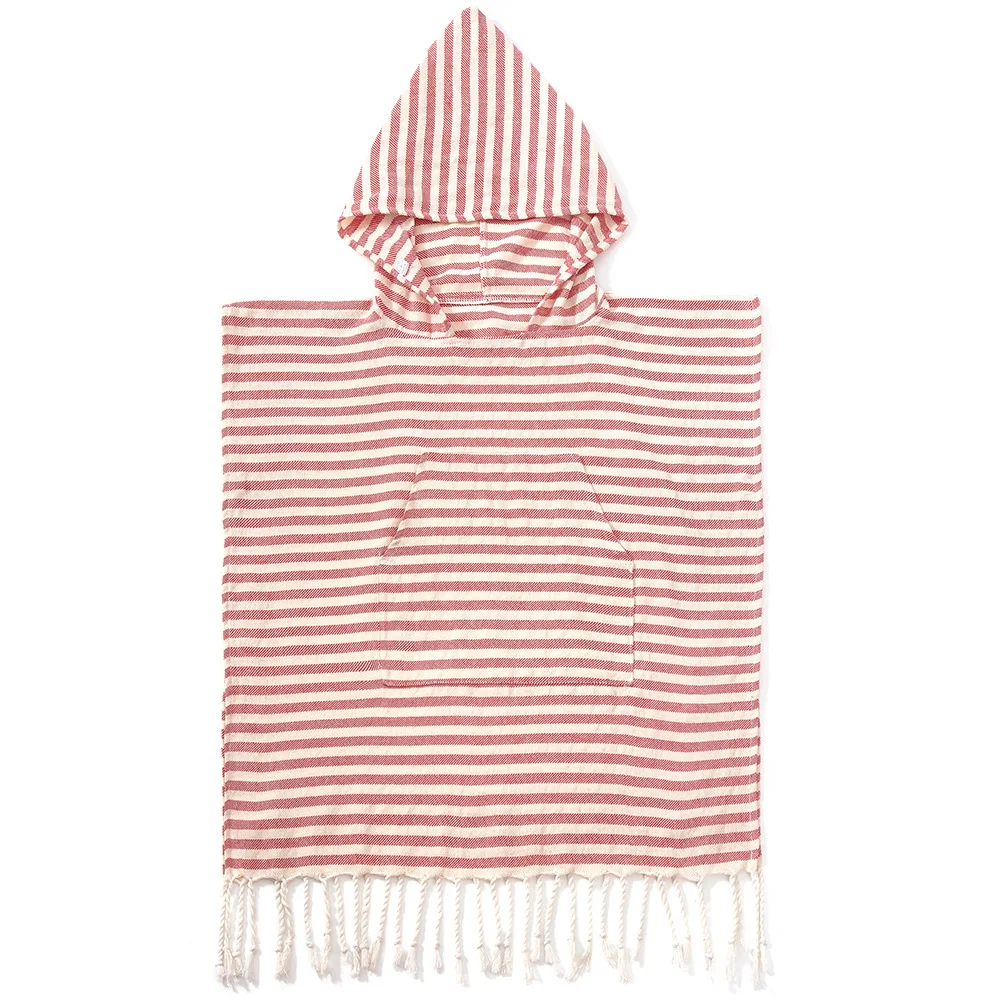 速乾キッズビーチポンチョ、フード付きトルコタオルケープ、サーフィン、水泳、日よけに