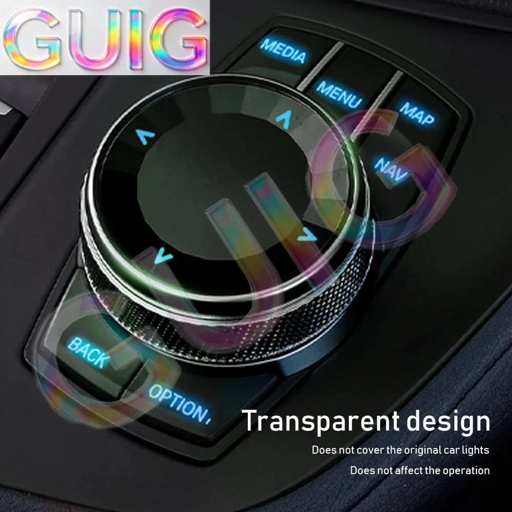 Car Multimedia Button Knob Cover For BMW 1 3  5 6  7 X1 X3 X4 X5 X6 E90 E92 E70 E71 E60 F15 F20 Auto Interior Accessories