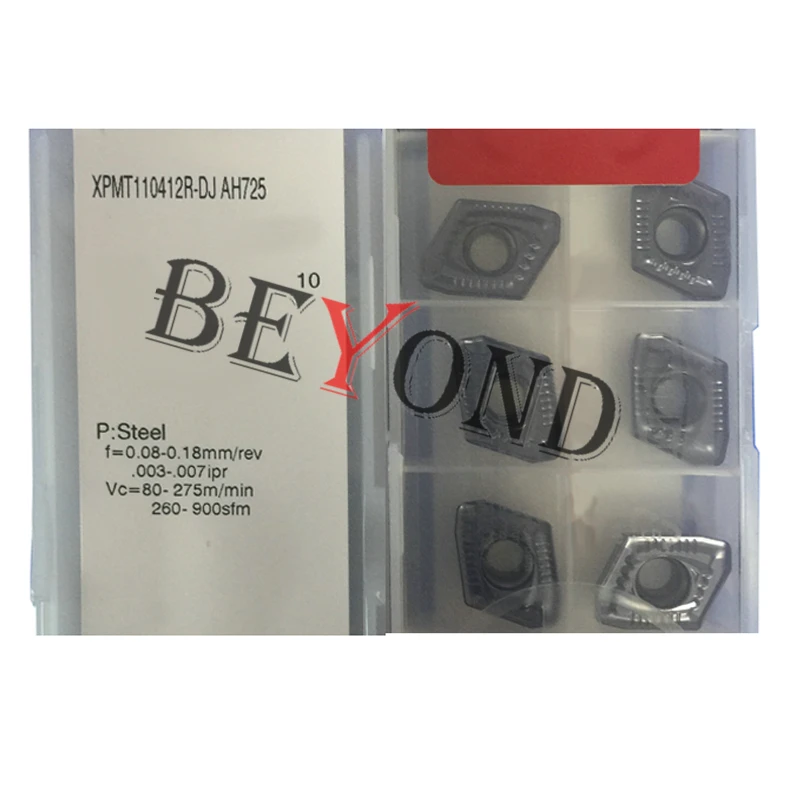100% Original XPMT110412R-DJ AH725 XPMT050204R-DJ XPMT150512R-DJ คาร์ไบด์ XPMT 110412 050204 150512 CNC XPMT110412